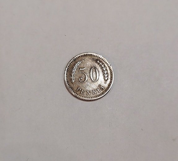 Suomi Finland 50 penniä kolikot (3 kpl), 1921, 1929, 1938