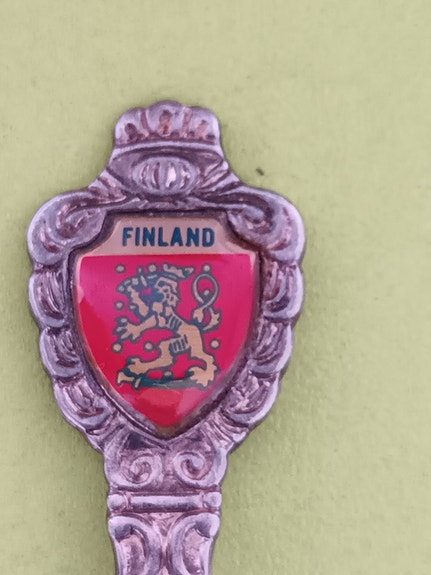 Suomi Finland vaakuna lusikka