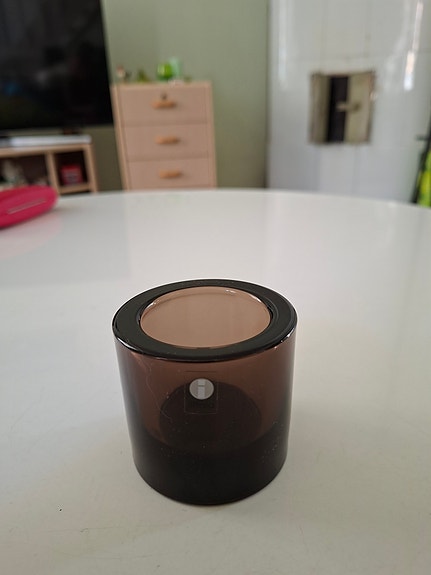 Iittala tuikkukippo ruskea lasi