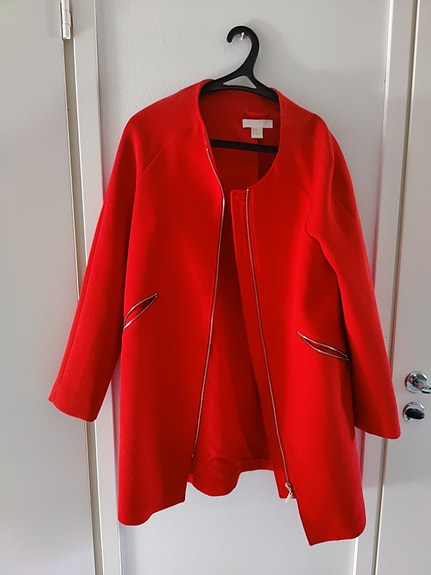 H&M pitkä takki naiset koko 42