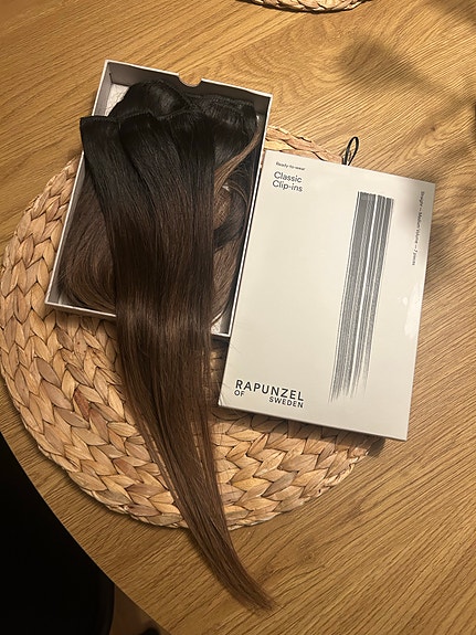 Rapunzel of Sweden Classic Clip-ins hiuspidennys 40 cm deep brown color melt
