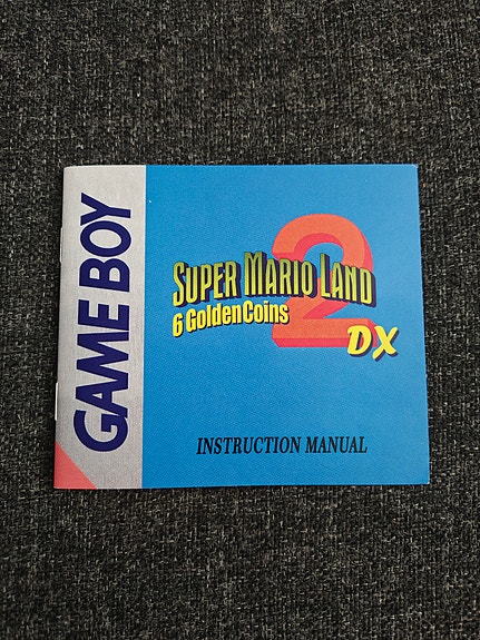 Nintendo Super Mario Land 2 DX Game Boy käyttöohje