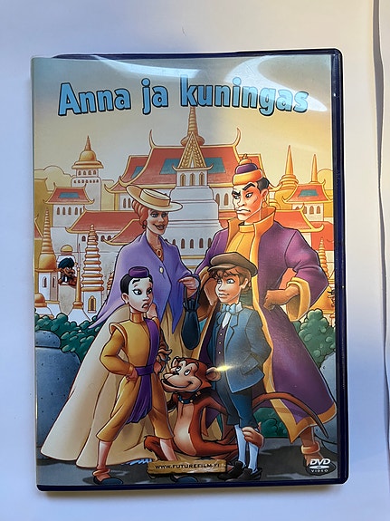 Anna ja kuningas animaatioelokuva DVD