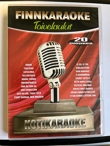 Finnkaraoke Toivelaulut kotikaraoke DVD