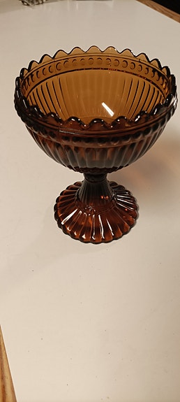 Iso ruskea iittala mariskooli vanha ruskea