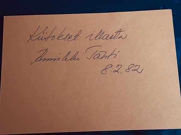 Annikki Tähti nimikirjoitus