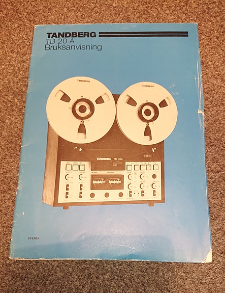 Tandberg TD 20 A manuaali