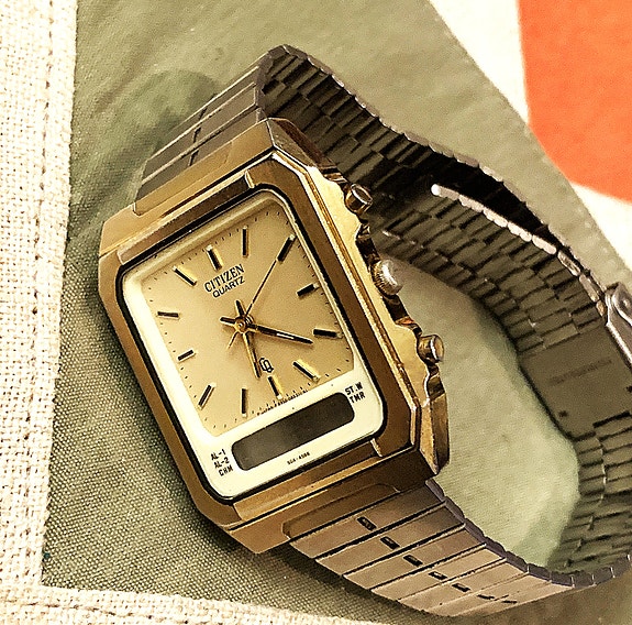 CITIZEN Ana Digi miesten rannekello Vintage