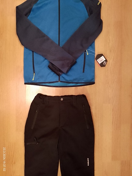 Poikien IcePeak softshell takki ja housut, koko 176 cm