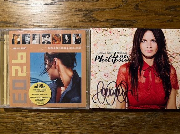 Lisa Nilsson ja Lena Philipsson CD-levyt