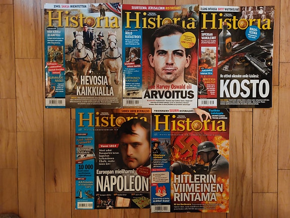 Tieteen Kuvalehti Historia, viisi lehteä, Vantaa/Imatra/posti