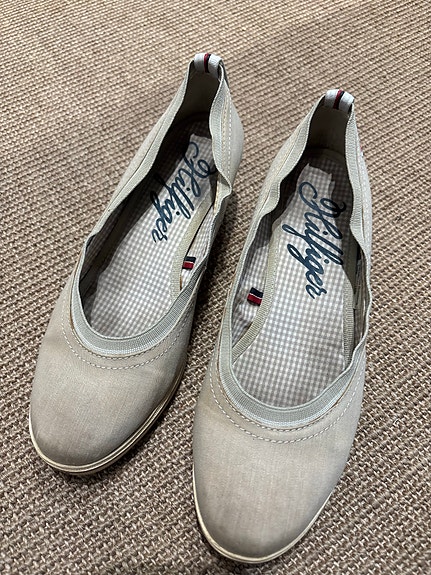 Tommy Hilfiger ballerinat kiilakorko koko 37 harmaa