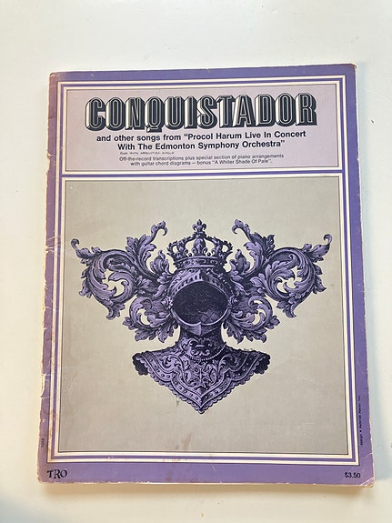 Procol Harum – Conquistador (Aito USA-nuottikirja, 1972)
