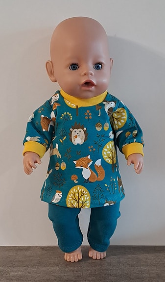 Baby Born (43 cm) nuken vaatesetti tunika ja housut