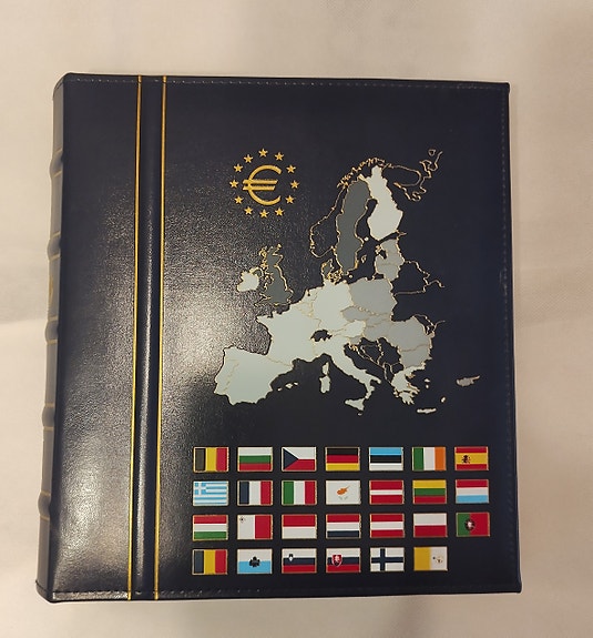 Eurokolikkoalbumi Euroopan maat tummansininen