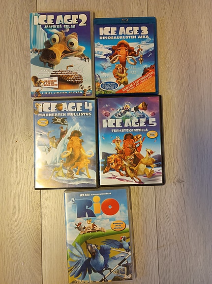 Ice Age elokuvat + Rio