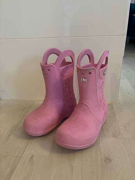 Crocs lasten kumisaappaat koko 27 vaaleanpunainen tytöt