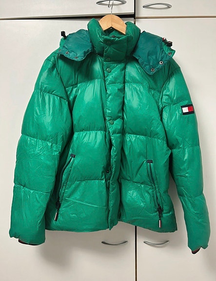 Tommy Hilfiger miesten talvitakki M vihreä untuva