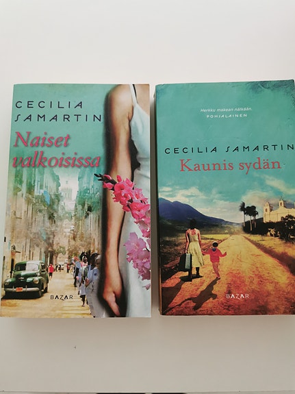 Cecilia Samartin Naiset valkoisissa ja Kaunis sydän romaanit suomeksi