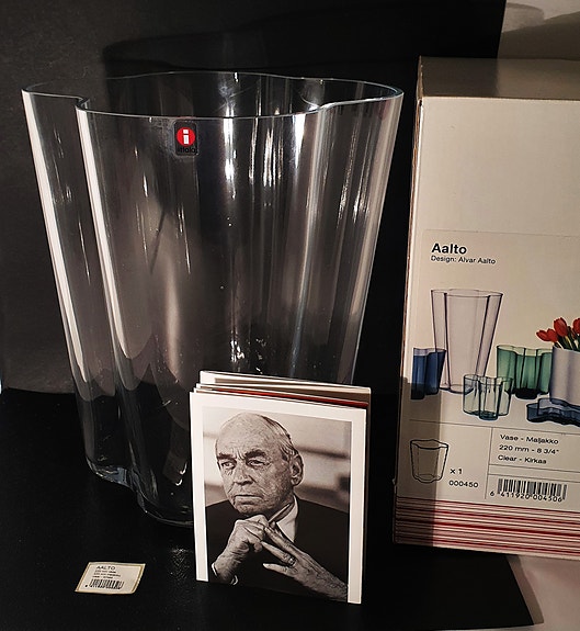ALVAR AALTO 3032 220mm Käsin signeerattu ja päivätty 2007 UUSI!