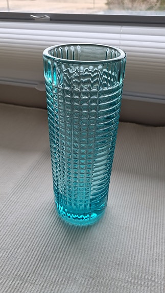 Turkoosi vintage maljakko