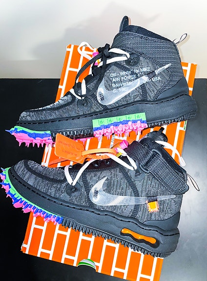 👟 Nike Air Force 1 Mid Off-White – musta, koko 39, uudet, laatikossa
