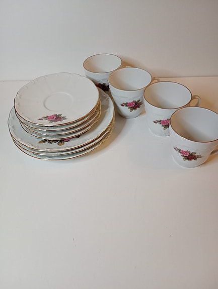 Bareuther Waldsassen Bavaria - Vintage 1970-luku Kahvisetti 4 hlö