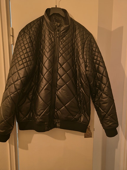 musta kevyt toppa takki/ Bomber takki