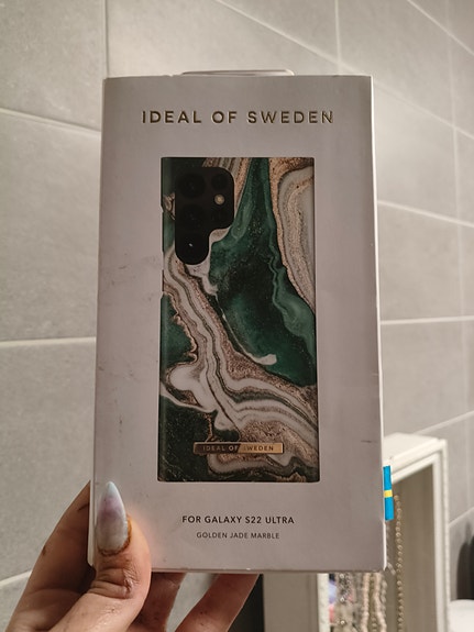 Ideal of Sweden puhelimen kuoret Samsung Galaxy S22 Ultra vihreä marmori