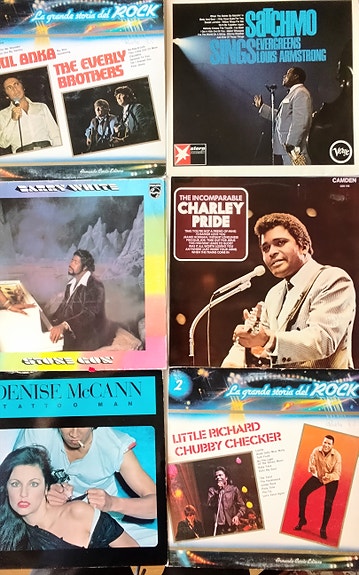 Kuuluisia vinyyli LP:tä 6 kpl. ulkolaiset mies artistit 1960-1970 luvuilta