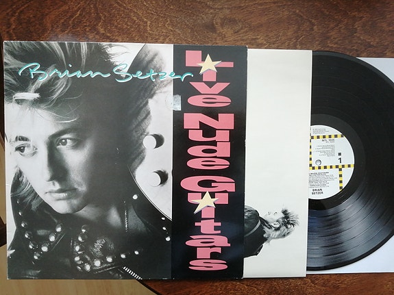 Brian Setzer: Live nude guitars Lp
