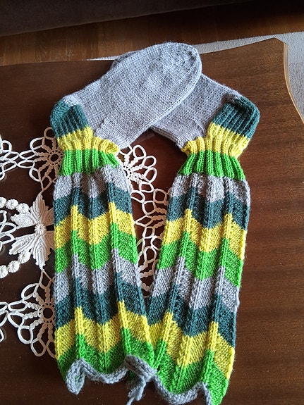 Olga-sukat, ihanat värit.