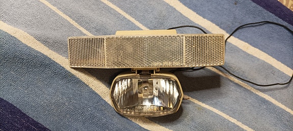 Vanha retro vintage Tunturi lamppu heijastin