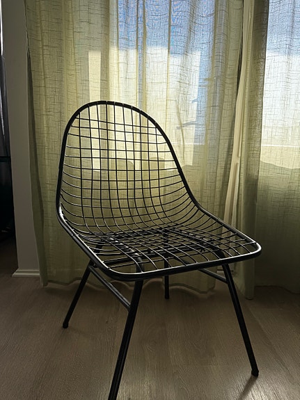 Metallinen wire tuoli