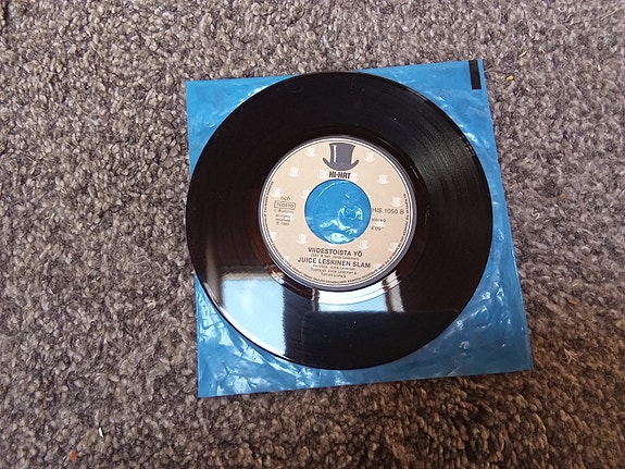 Juice Leskinen Slam Ei elämästä selviä hengissä single-vinyyli 7"