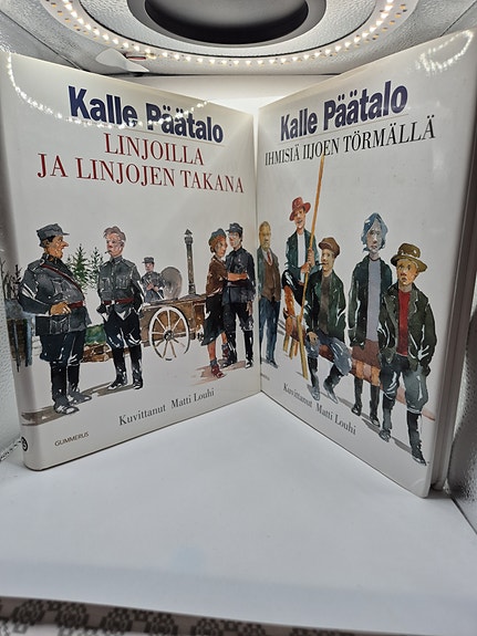 Kalle Päätalo Linjoilla ja linjojen takana & Ihmisiä Iijoen törmällä kirjat