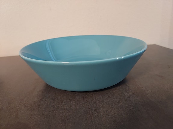 Teema turkoosi matala kulho Iittala