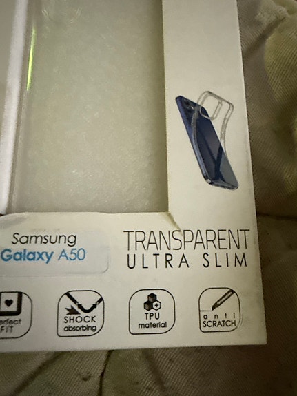 Samsung Galaxy A50 puhelimen kuoret läpinäkyvä TPU