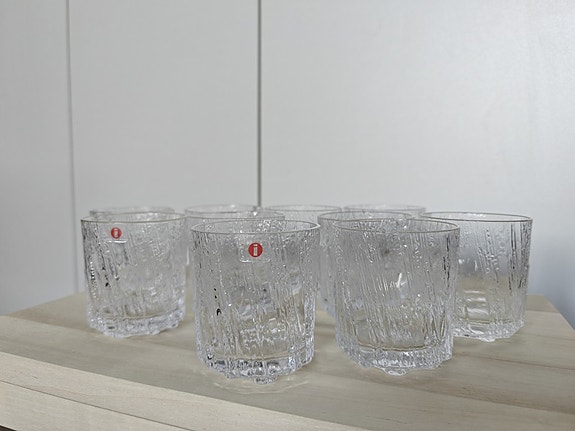 Iittala Kuura liköörilasit, 10 kpl – 120 ml / small liqueur glasses