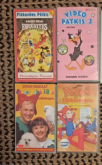 Pikkuvesa Pätkis ja muut lasten VHS-kasetit