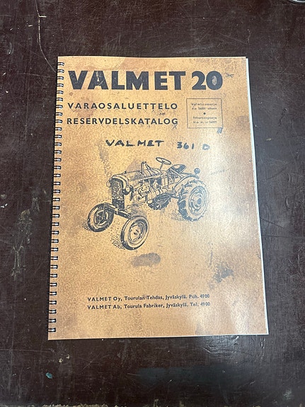 Valmet 20 varaosaluettelo/ reservdelskatalog