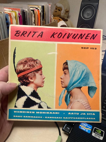Brita Koivunen EP-levy Viimeinen mohikaani / Aatu ja Iita