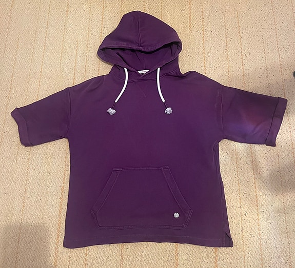 Esprit violetti lyhythihainen huppari S