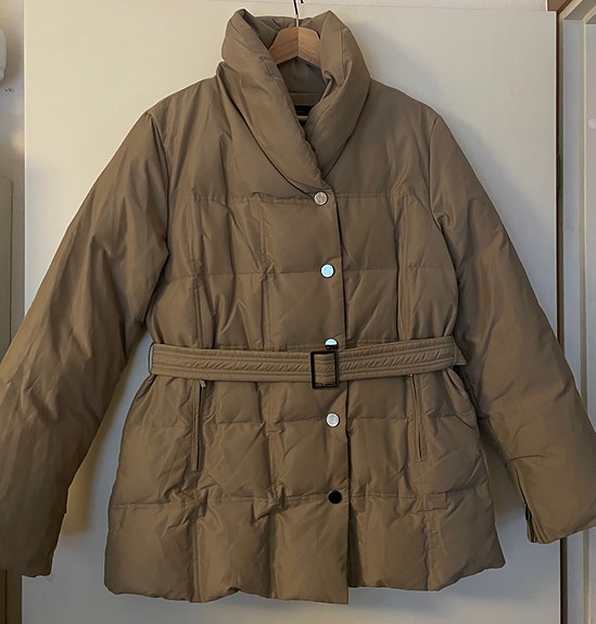 Zara talvitakki naisten L beige polyesteri