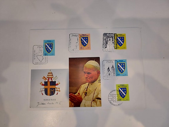 Paavi ensipäiväkuori v.1997 Bosnia ja Hertsegovina