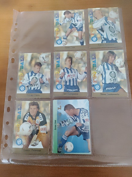 HJK-jalkapallokortit 9kpl