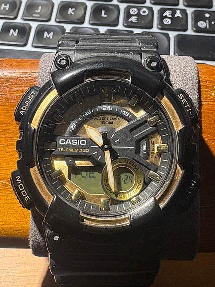 Casio AEQ-110 Telememo 30 ana-digi kello 100M