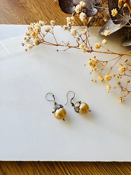 Antiikki hopeakorvakorut | Vintage design | Old money / Cottagecore / Romantic