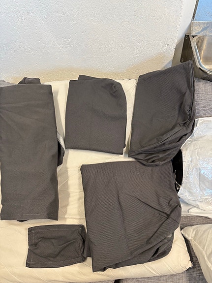 Ikea vimle päällinen kulmaosaan, Hallarp harmaa