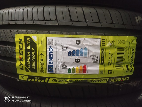 Uudet 225/60R17" kesärenkaat